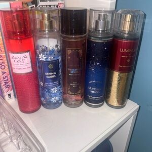 Baby and Body works fragrance mists - small and big